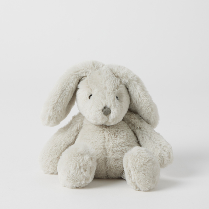 Jiggle & Giggle Plush Grey Bunny