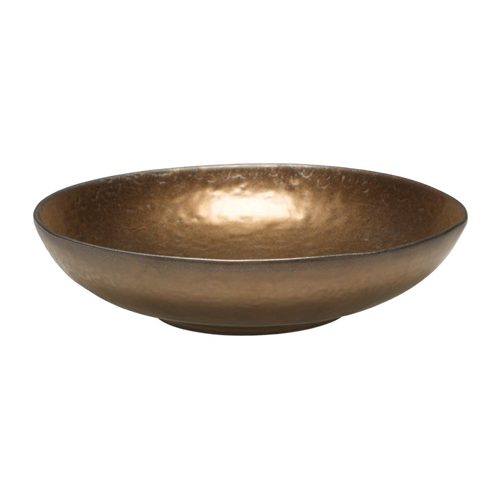 Villamoura by Tablekraft Bronze Pottery Bowl